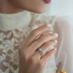 حلقه و پشت حلقه طرح فلاور