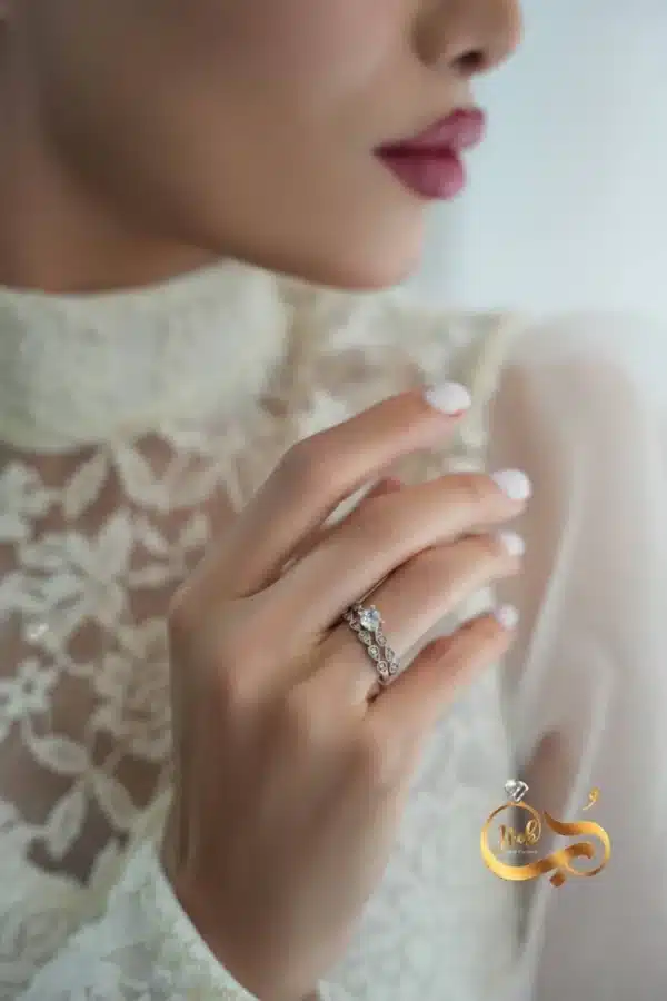 حلقه و پشت حلقه طرح فلاور