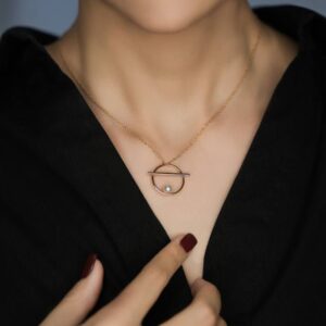 گردنبند مروارید حلقه طلا